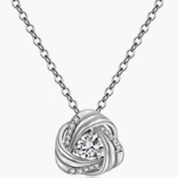 Bridesmaid Jewelry Necklace "I couldn't tie the knot without you" - Picture 5 of 5